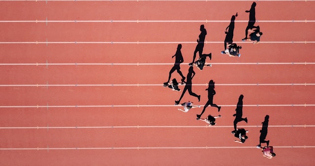 Business competition and market analysis concept